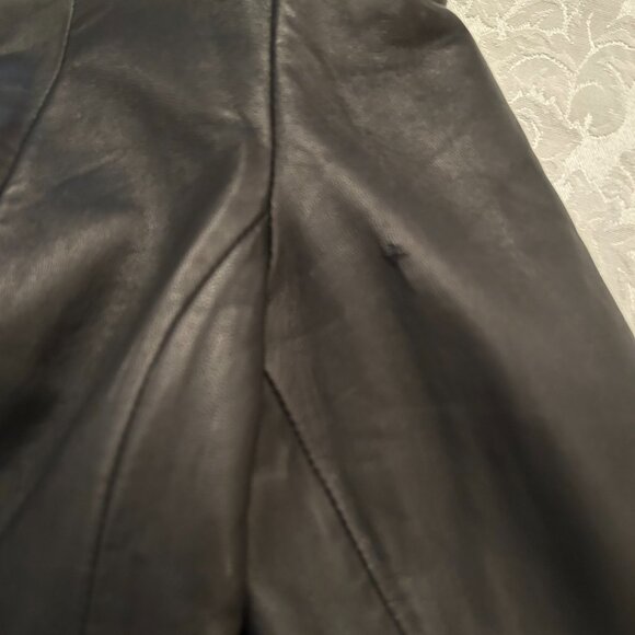 Steve Madden Black Leather Vintage Coat (Size S) - Picture 4 of 9